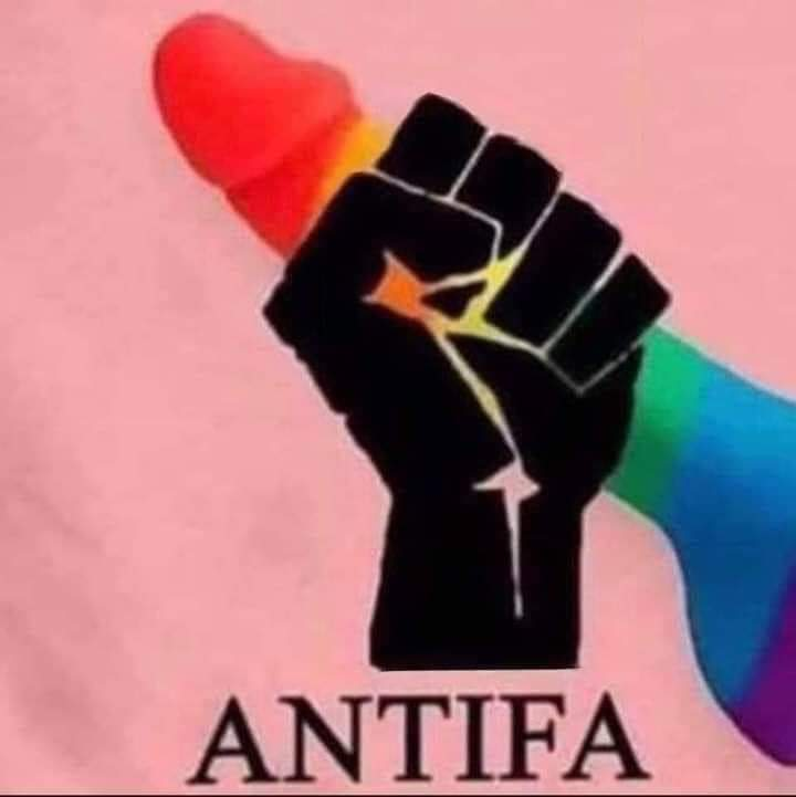 LGBT BLM Antifa cock pride