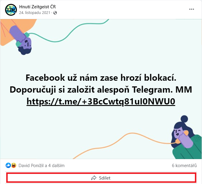 Blokování diskuze Hnutí Zeitgeist ČR